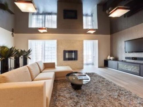 Натяжной потолок с подсветкой по периметру. Варианты размещения подсветки на натяжном потолке 08