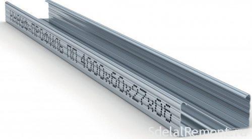 Металлический профиль для потолка разновидности. Применение, размеры потолочного направляющего профиля (ПНП)