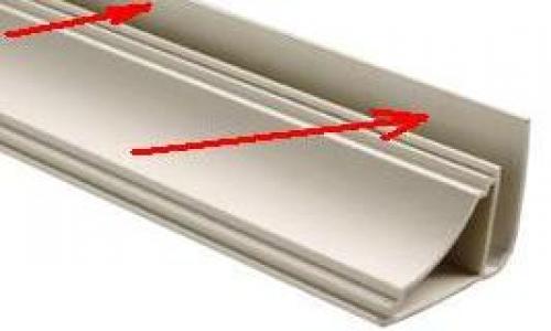 Потолочный плинтус ПВХ с защелкой. Описание рабочего процесса