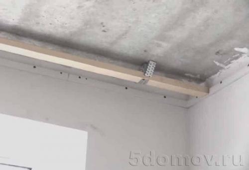 Настенный карниз под натяжной потолок. Потолочные карнизы для натяжных потолков