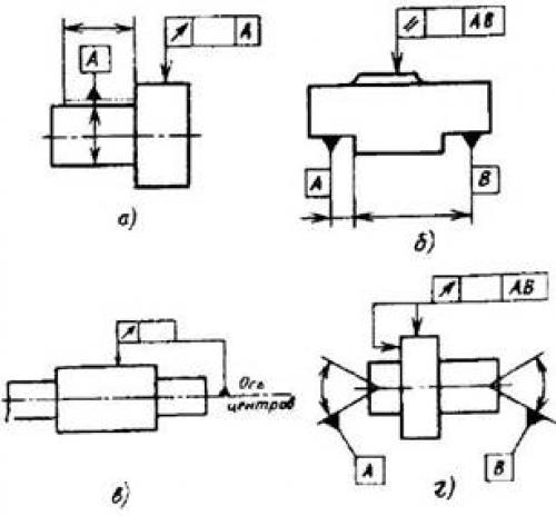 Как Указать Базу на чертеже. Обозначение баз