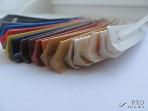 Вставка sl для натяжных потолков. Разновидности заглушек и особенности их применения