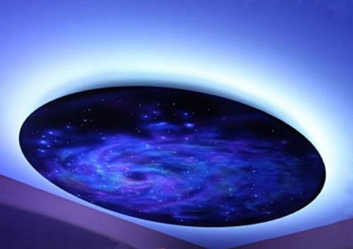 Парящий натяжной потолок с подсветкой. Тайна парящих потолков 16