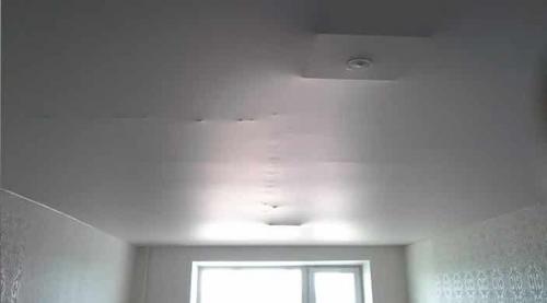 Провис натяжной потолок от воды. Почему провисает натяжной потолок — основные причины