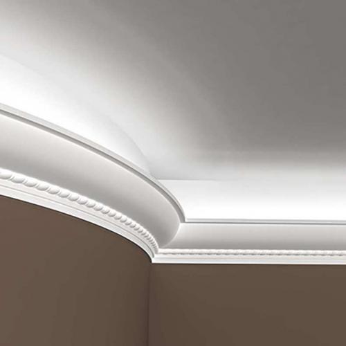 Широкий плинтус для натяжного потолка. Потолочный плинтус для натяжных потолков: какой лучше выбрать? Советы по установке плинтуса из пенопласта, полиуретана и дерева