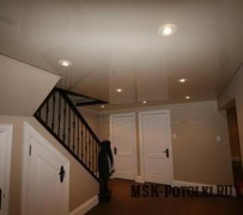 Натяжной потолок если проем до потолка. Оформление проема 03