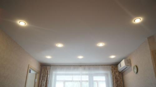 Монтаж натяжного потолка без нагрева. Стоимость работ