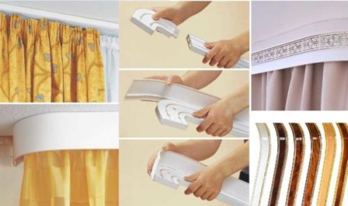 Карниз к потолку для штор. Достоинства и недостатки потолочных карнизов