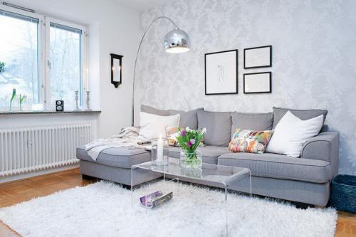 Обои в рамке в гостинной. Комбинирование обоев в гостинной (120 фото)