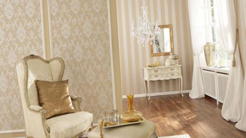 Обои в рамке в гостинной. Комбинирование обоев в гостинной (120 фото)