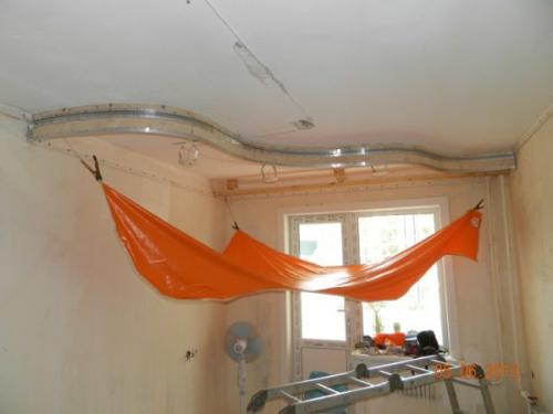 Как прикрепить багет натяжного потолка к гипсокартону. Устройство и принцип монтажа натяжных потолков