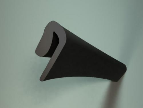 Плинтус потолочный для натяжного потолка. Под гарпун