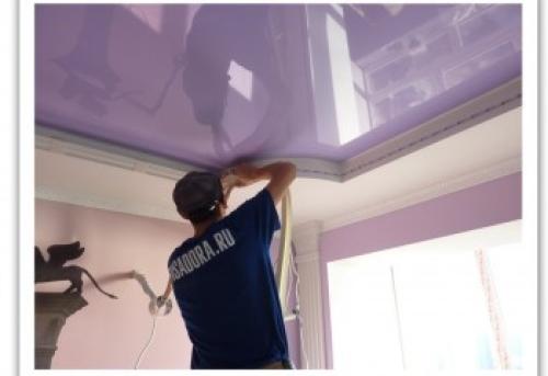 Натяжной потолок с плинтусом. Все о монтаже и ремонте потолков своими руками